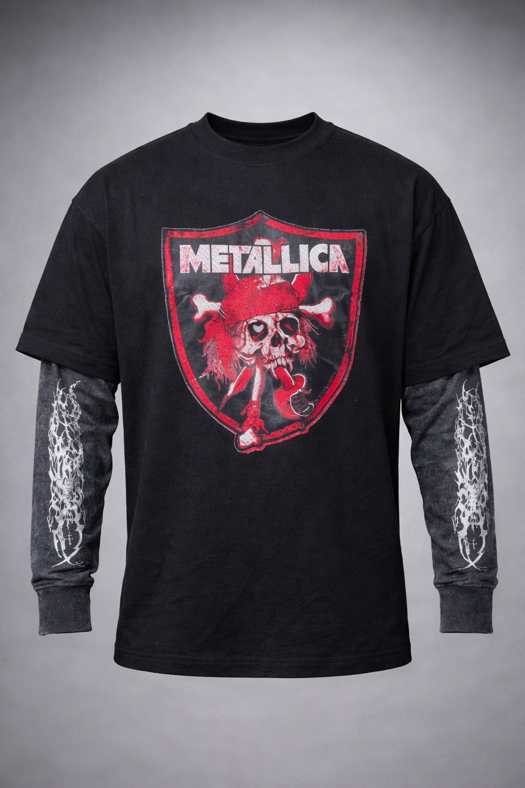 Skull Layered Street Tee