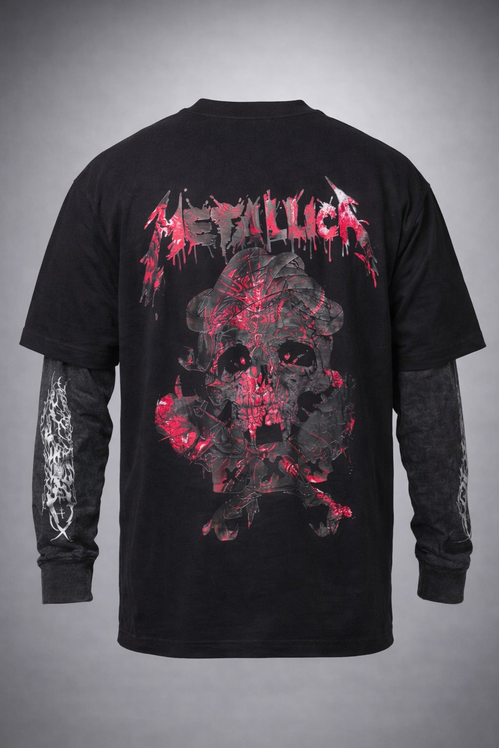 Skull Layered Street Tee